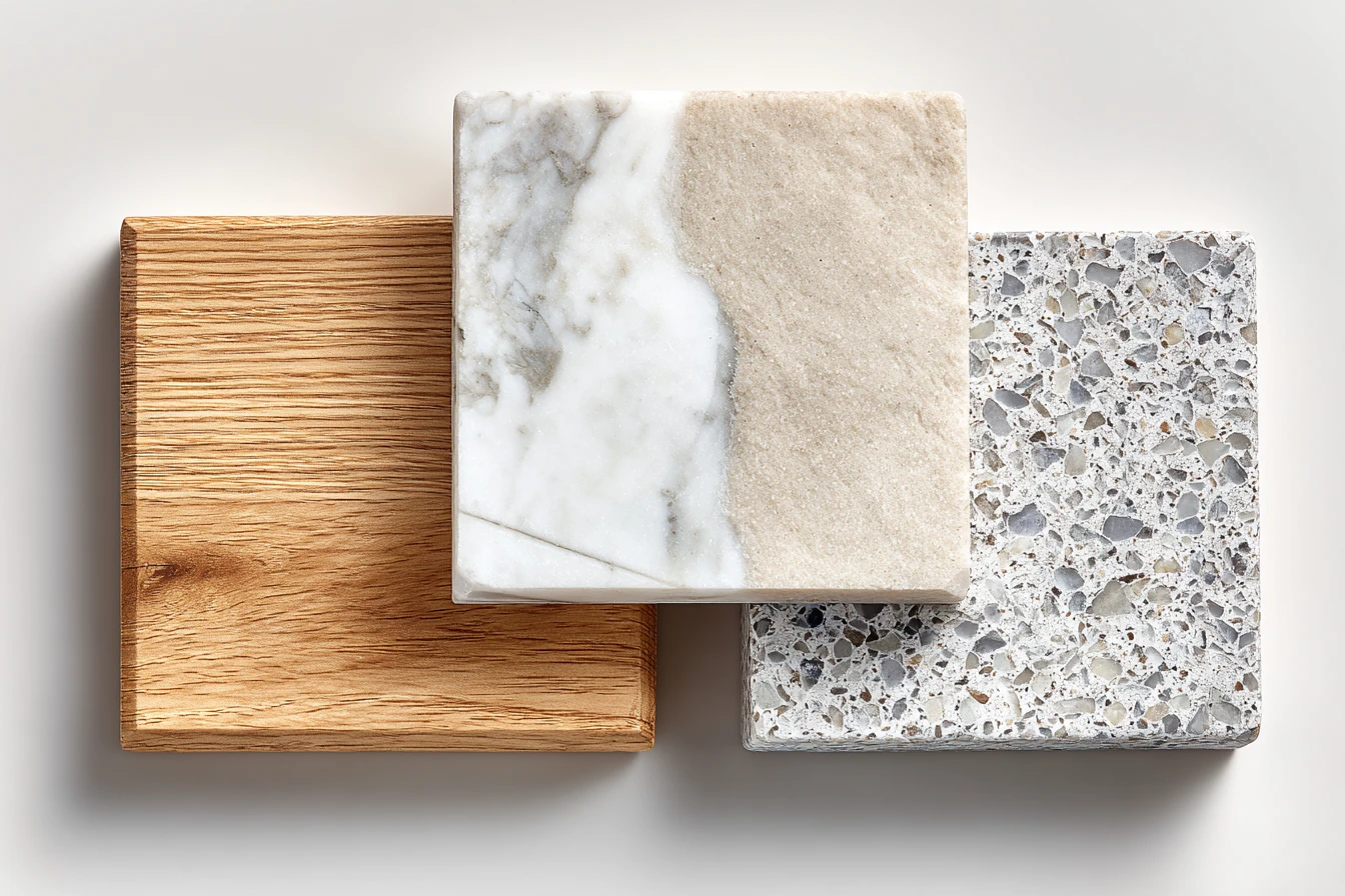 Blaty w łazience – drewniany, kamienny czy konglomerat